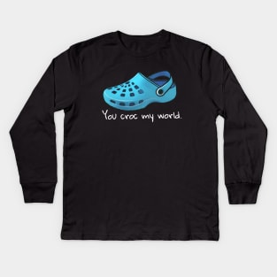 You croc my world 1 Kids Long Sleeve T-Shirt